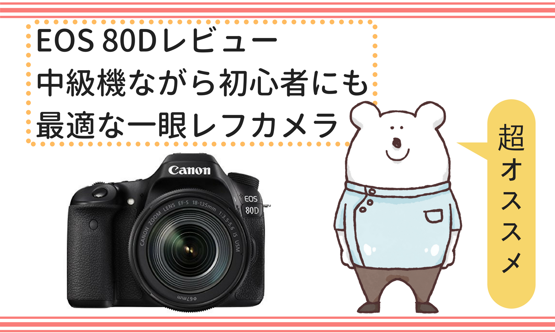 Eos 80dレビュー 初心者でも写真にこだわりたいならコレ しろくまライフ